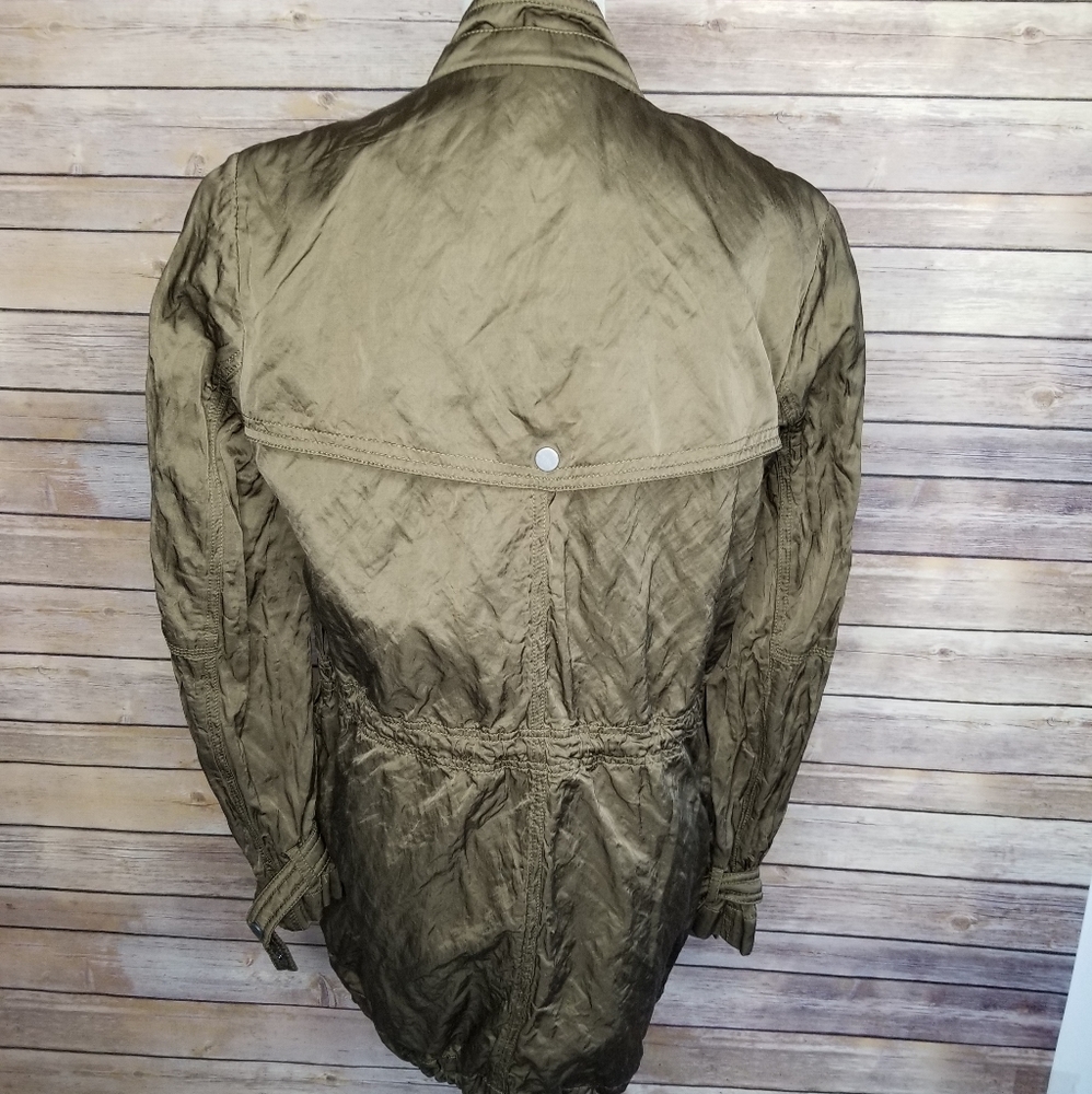 Vince Oversize Long Tunic Military Jacket Olive - Picture 2 of 8